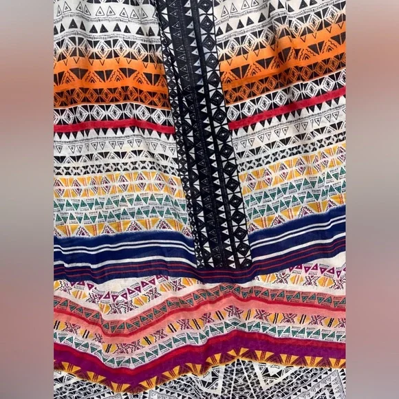 VENUS Side Slit Geometric Maxi Lightweight Skirt Brand New! XS - Picture 7 of 9